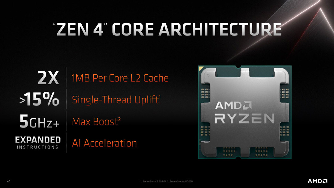 AMD 正式发布 Ryzen 7000 锐龙处理器，全新Zen 4架构、支持DDR5内存、PCIe 5.0，集成RDNA 2核显